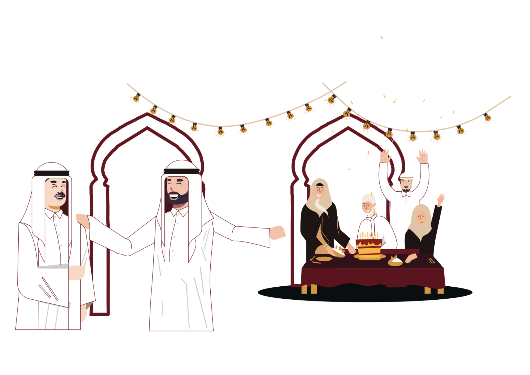 Al-Malqa Arabic Calligraphy - The Gathering