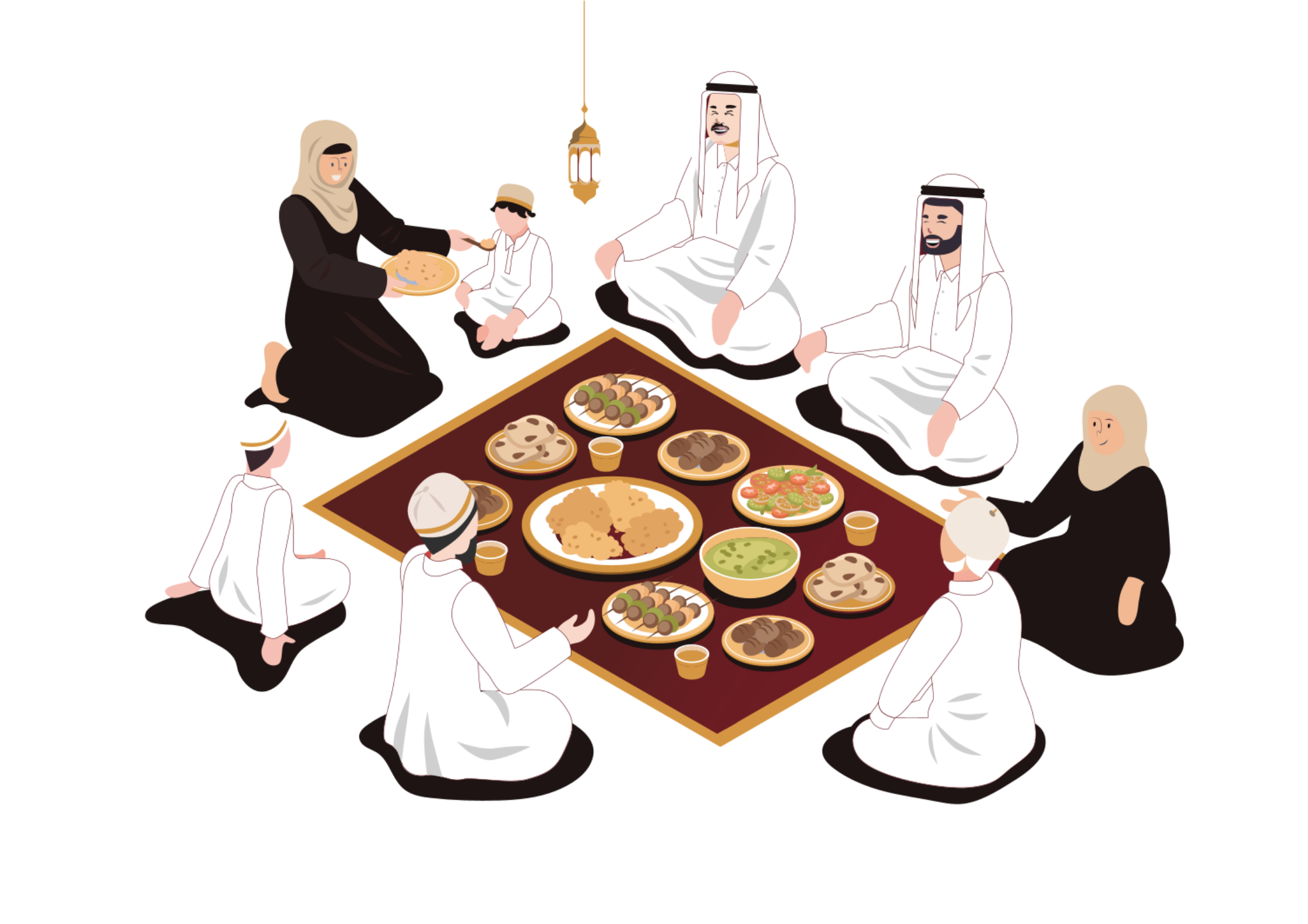 Al-Malqa Arabic Calligraphy - The Gathering